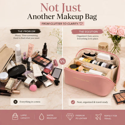 Luxury Travel Makeup Bag
